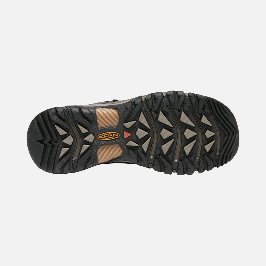 BLACK OLIVE-GOLDEN BROWN Keen Men's Targhee III Waterproof Mid Wide - Image 3