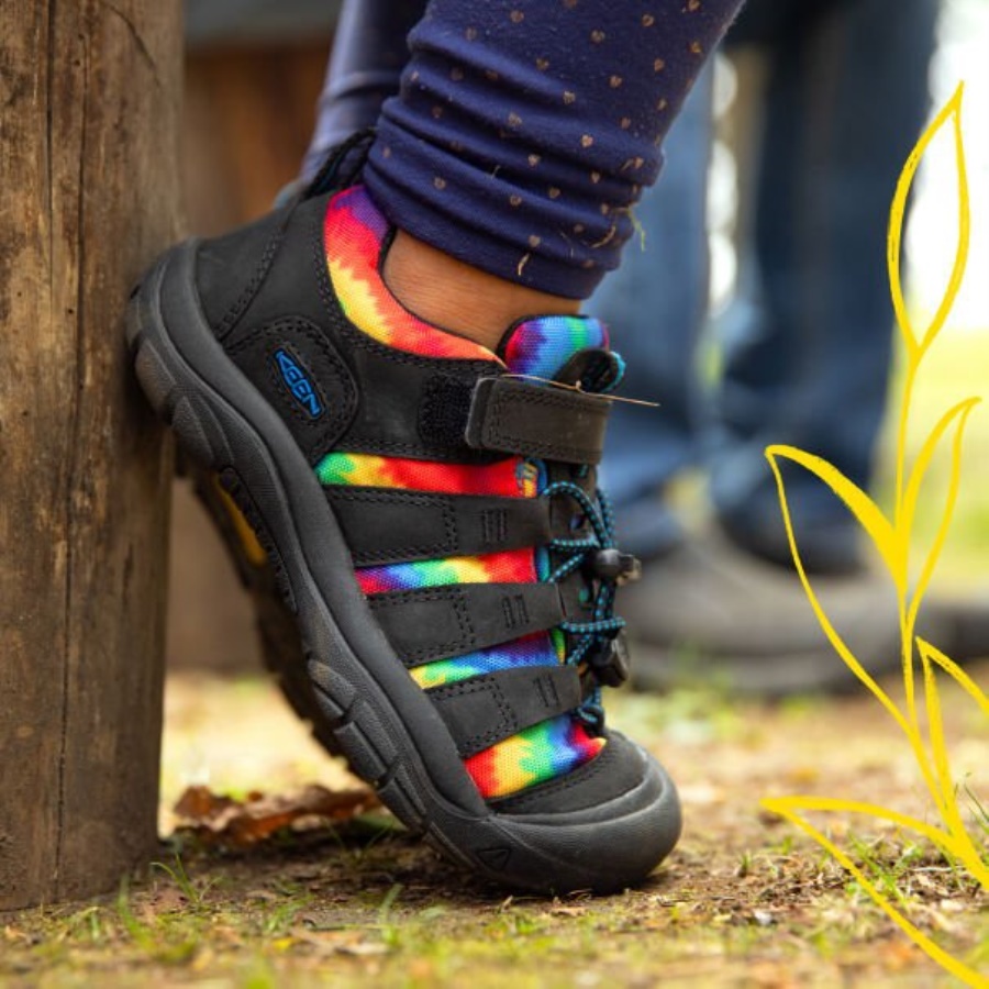 Black-Original Tie Dye Little Kids’ Newport Shoe Keen - Image 6