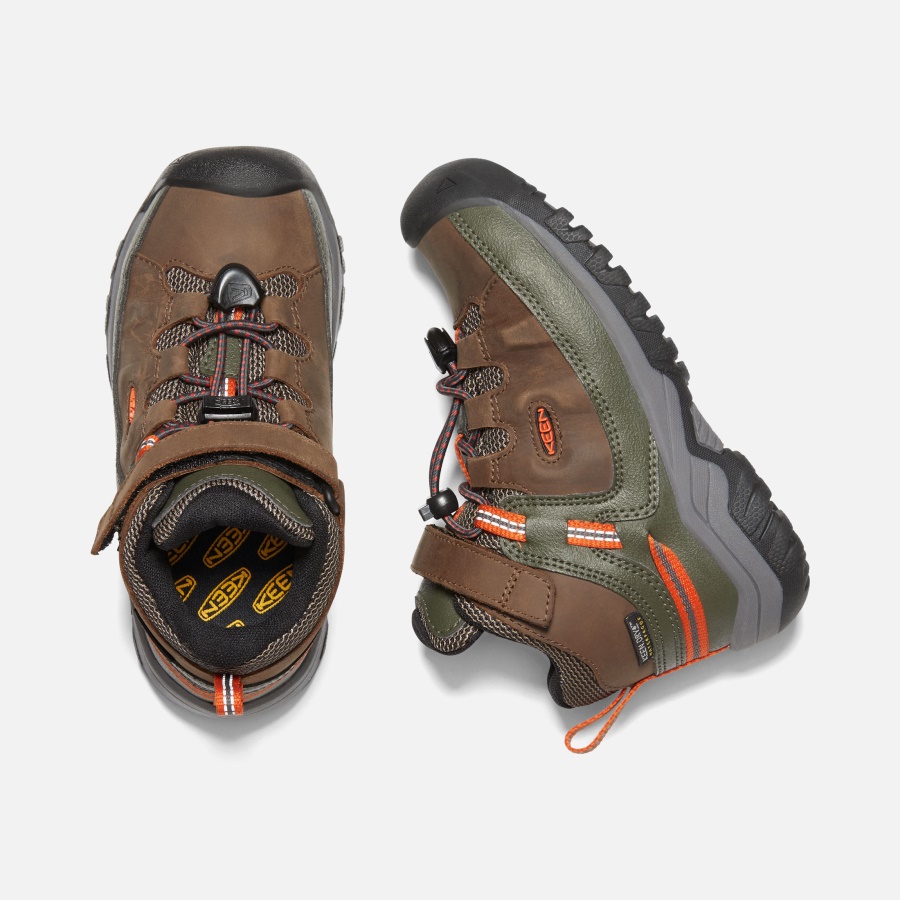 Dark Earth-Forest Night Keen Little Kids' Targhee Waterproof Boot - Image 2
