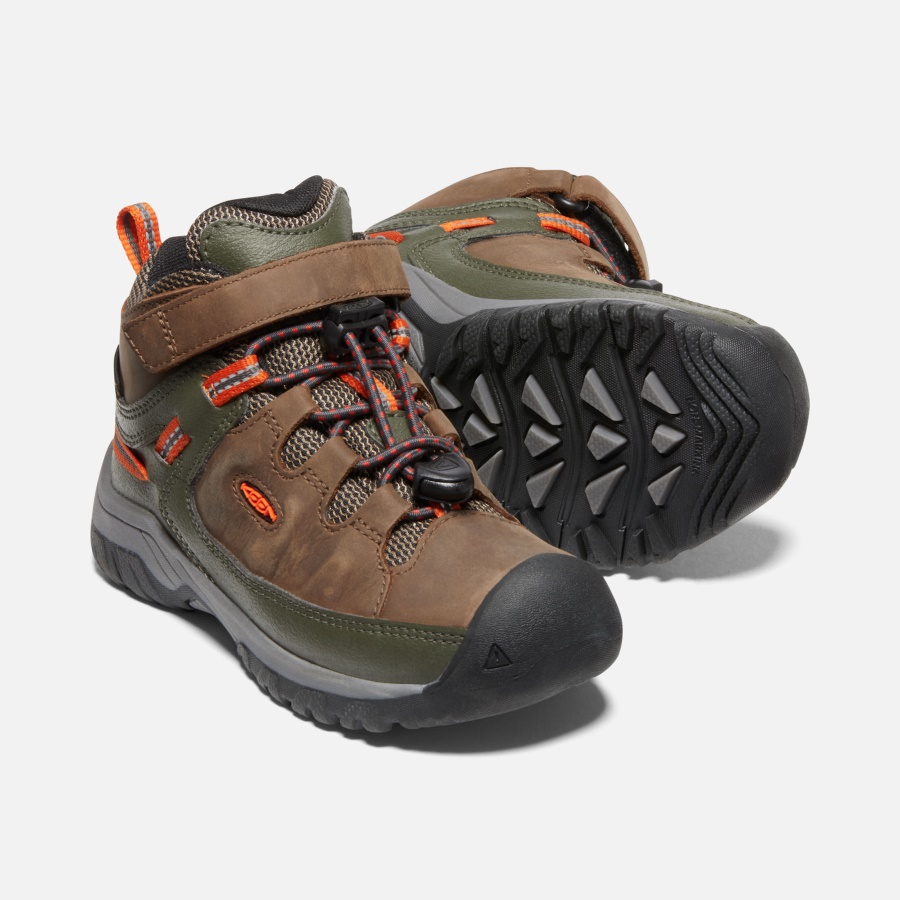 Dark Earth-Forest Night Keen Little Kids' Targhee Waterproof Boot - Image 5
