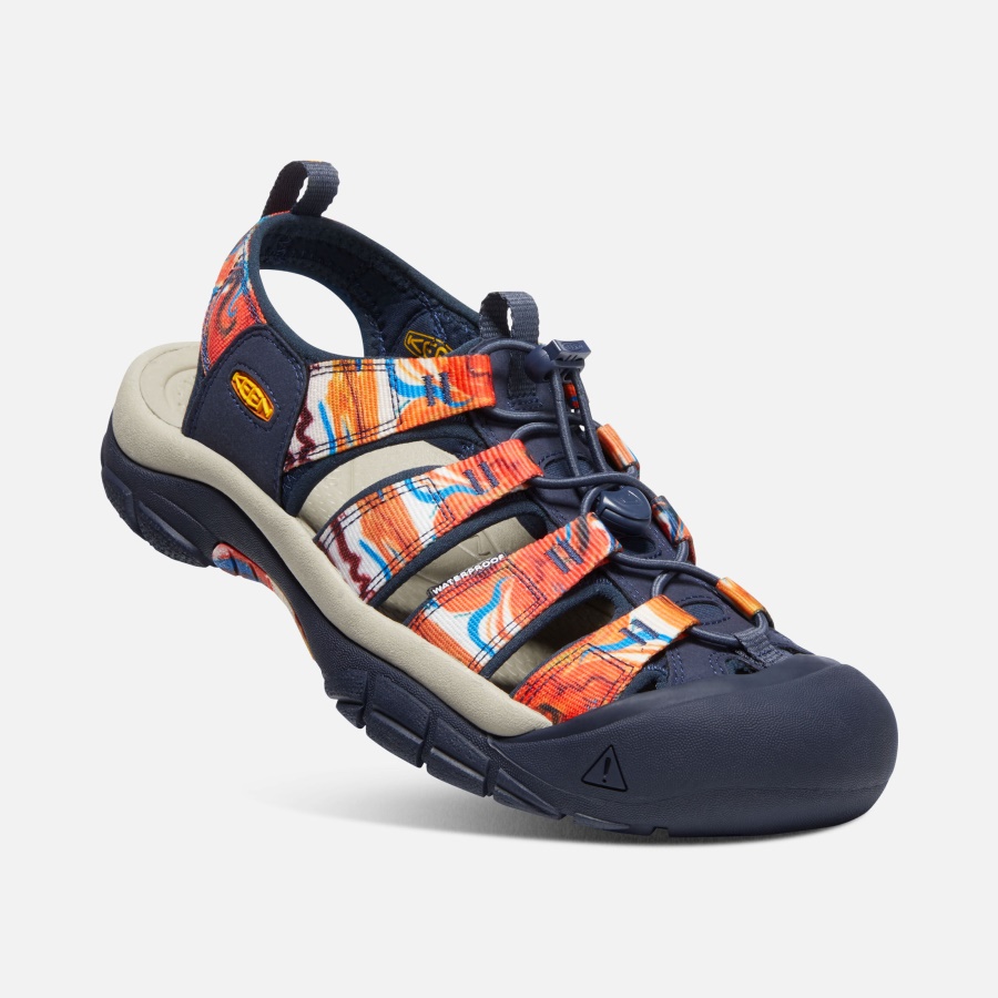 Groovy Orange-Navy Keen Men's Newport x Outdoor Afro - Image 4