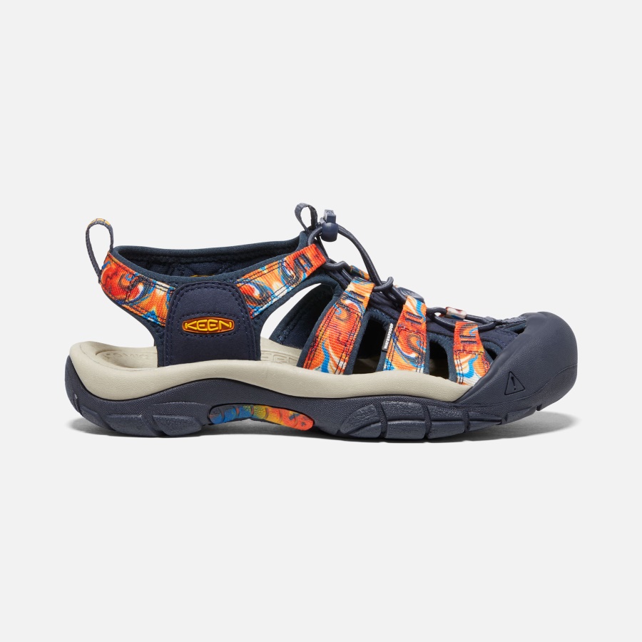 Groovy Orange-Navy Women's Newport x Outdoor Afro Keen - Image 1