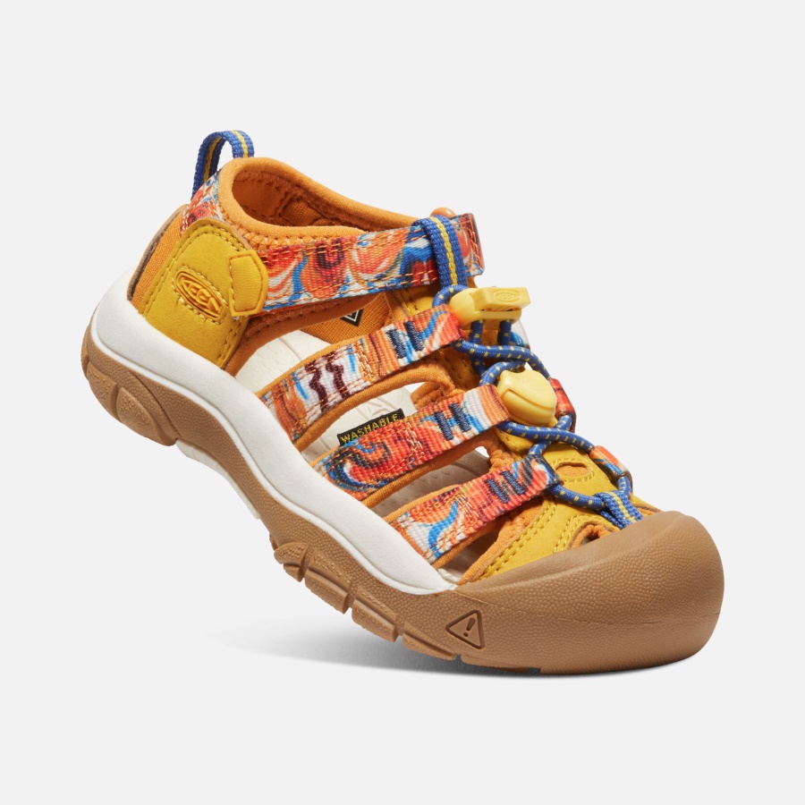 Orange Peel-Yellow Keen Little Kids' Newport x Outdoor Afro - Image 4