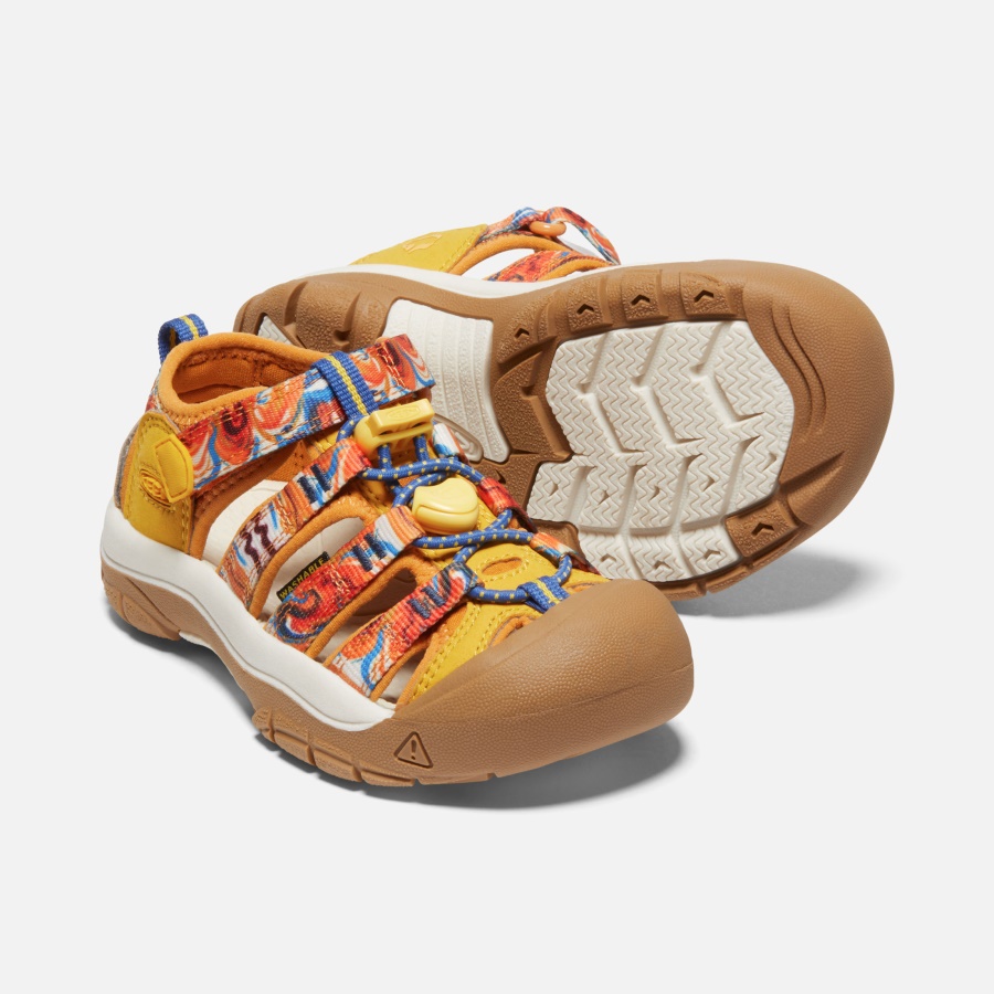 Orange Peel-Yellow Keen Little Kids' Newport x Outdoor Afro - Image 5