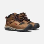 Bison-Red Carpet Keen Big Kids' Ridge Flex Waterproof Boot - Image 9