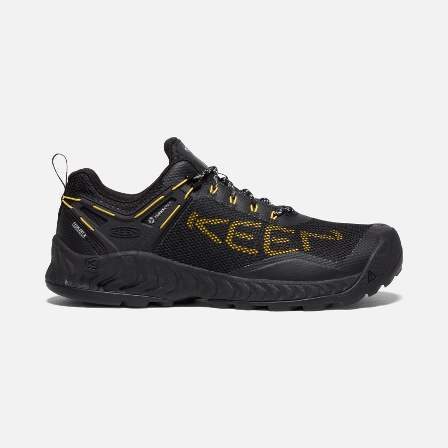 black_keen_yellow_mens_nxis_evo_waterproof_shoe_keen.jpg Black-KEEN Yellow Men's NXIS EVO Waterproof Shoe Keen - Image 1