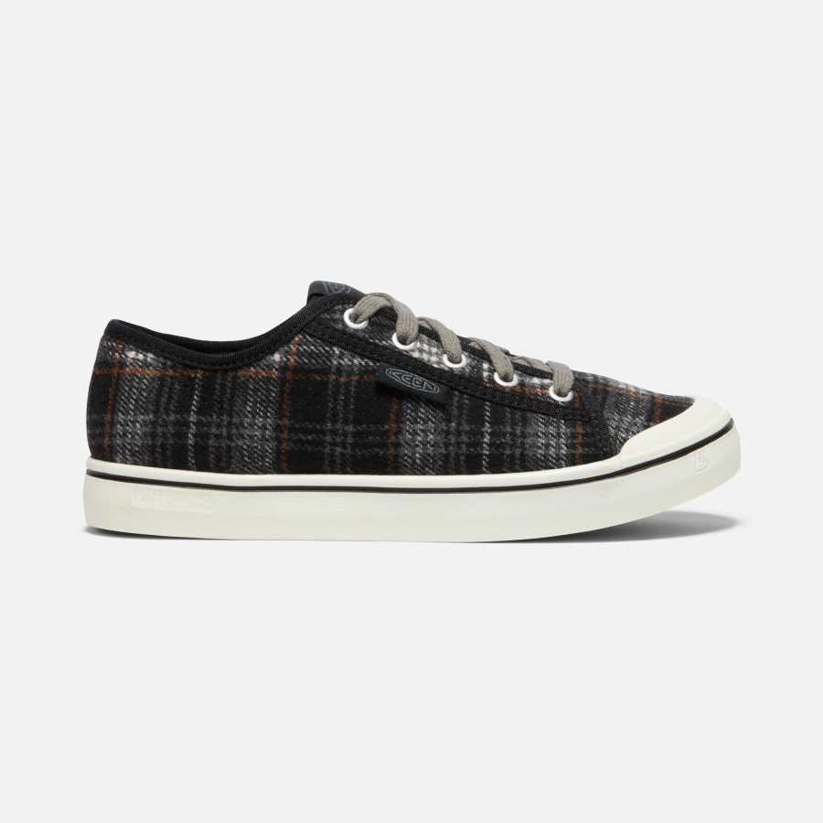 black_plaid_steel_grey_womens_elsa_v_sneaker_keen.jpg Black Plaid-Steel Grey Women's Elsa V Sneaker Keen - Image 1