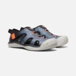 Black-Safety Orange Big Kids' Stingray Sandal Keen - Image 6