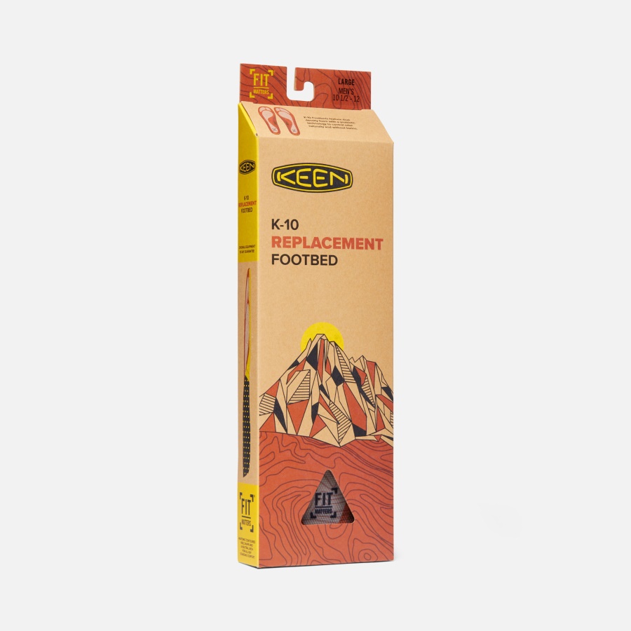 BURNT ORANGE Keen Men's Outdoor K-10 Replacement Insole - Image 6
