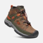 Dark Earth-Forest Night Keen Big Kids' Targhee Waterproof Boot - Image 4