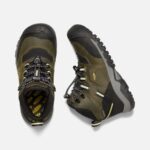 Dark Olive-Dusky Citron Big Kids' Ridge Flex Waterproof Boot Keen - Image 2