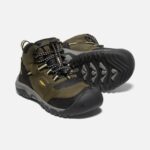 Dark Olive-Dusky Citron Big Kids' Ridge Flex Waterproof Boot Keen - Image 5