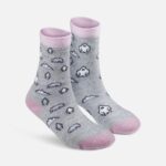 Feather Yeti Print Kids' Comfy Crew Socks 2-Pack Keen - Image 3