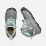 Grey-Blue Tint Keen Big Kids' Ridge Flex Waterproof Boot - Image 2