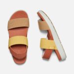 Keen Fossil Orange-Silver Birch Women's Elle Backstrap Sandal - Image 2
