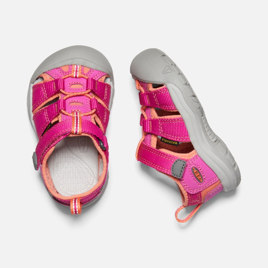 Keen Very Berry-Fusion Coral Toddlers' Newport H2 - Image 2