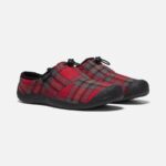 Red Plaid-Steel Grey Keen Women's Howser III Slide - Image 6